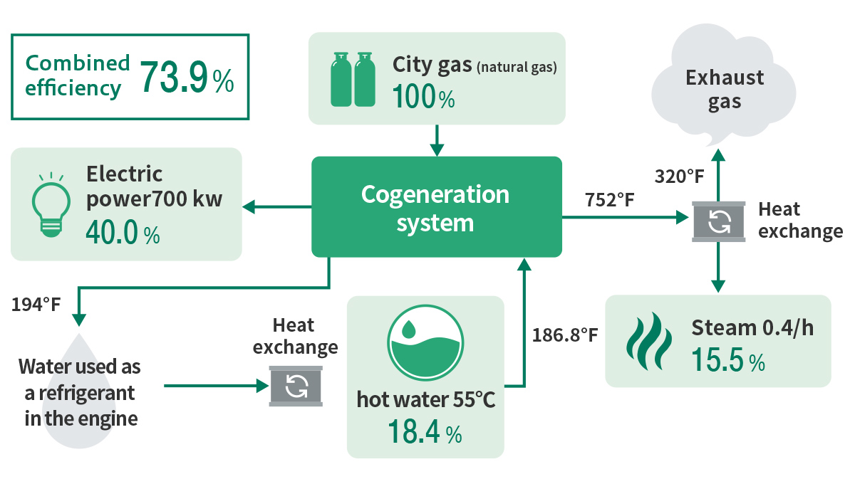 The outline draw of cogeneration system